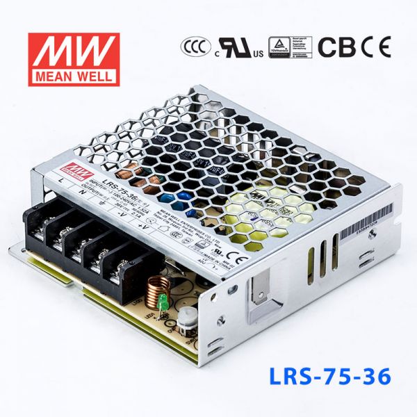 明緯電源LRS-75-36 75.6W 36V