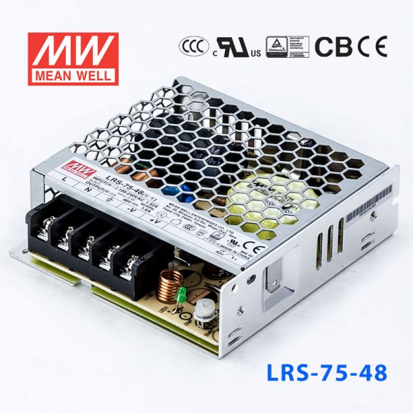 明緯電源LRS-75-48 76.8W 48V